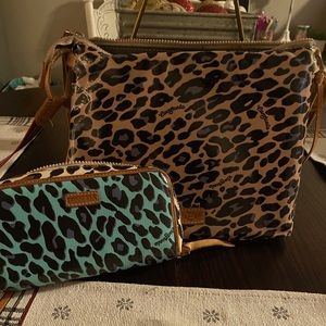 Consuela Blue Jag Crossbody & Mona Ocean Jag Wristlet Wallet